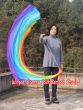 1 Piece Rainbow 1.8m (70") dance silk veil poi