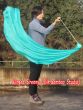 1 Piece aqua 1.35m (53") dance silk veil poi