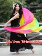 1 piece pink-yellow-green 5 Mommes colorful belly dance silk veil 