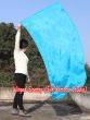 Spinning silk flag poi 174cm (68") for Worship & Praise, turquoise