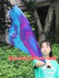 1pc 81cm (32") spinning silk flag poi for Worship & Praise, Mermaid Dream