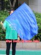 1pc 81cm (32") spinning silk flag poi for Worship & Praise, blue