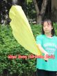 1pc 81cm (32") spinning silk flag poi for Worship & Praise, yellow