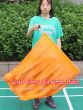 1pc 81cm (32") spinning silk flag poi for Worship & Praise, orange