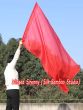 Spinning silk flag poi 174cm (68") for Worship & Praise, red