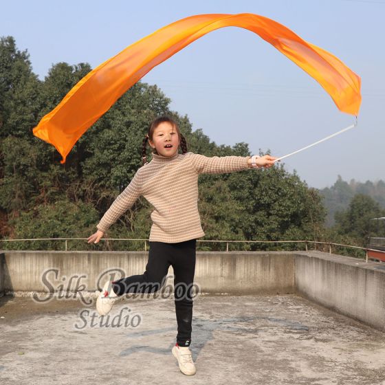 1 piece orange 180 cm (71") silk streamer