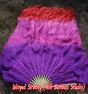 1 pair 1.1m (43") purple-pink-red silk fan veils for kids