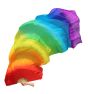 2.4m (94") slightly defected silk fan veils for kids, in assorted colors