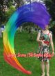 1 Piece Rainbow 2.3m (90") dance silk veil poi