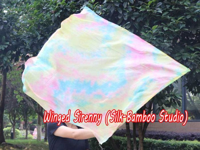 spinning silk flag poi 103cm (40") for Worship & Praise, Moonlight Stone