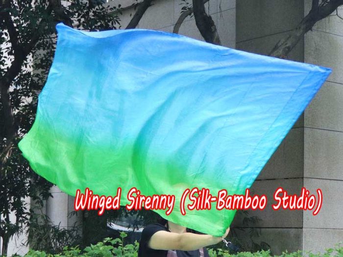 spinning silk flag poi 129cm for Worship & Praise, long side Adventure