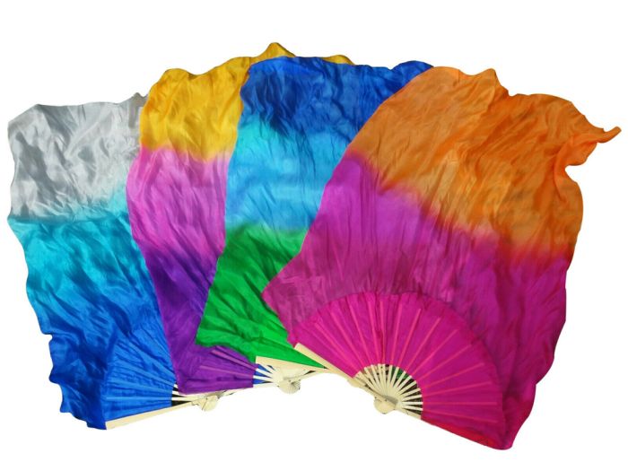 Clearance sale! 1.1m (43") slightly defected silk fan veils for kids