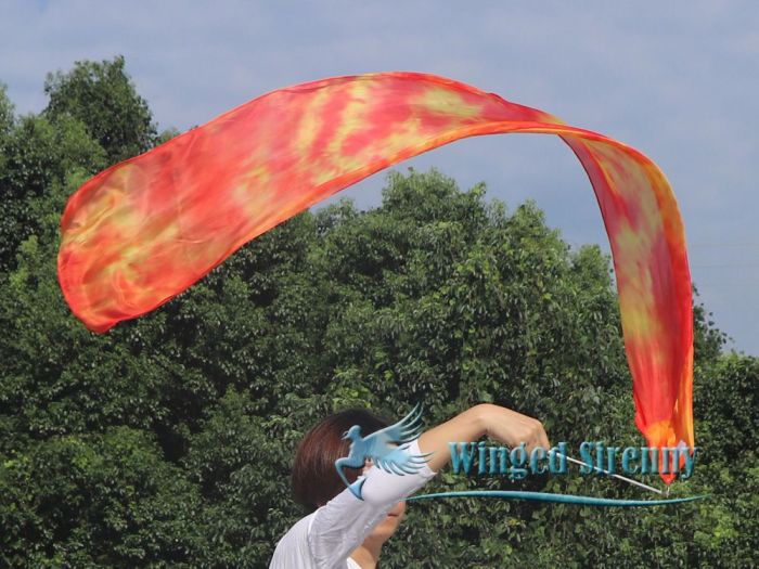 1 piece Flame 180 cm (71") silk streamer