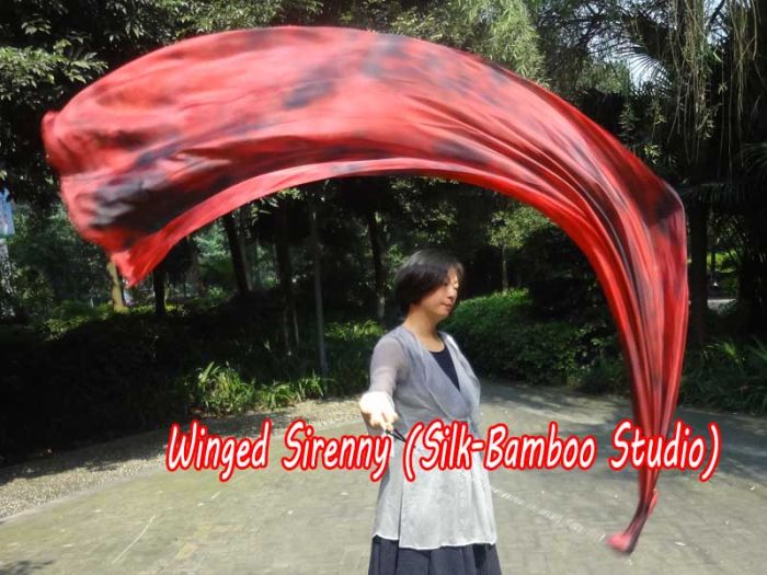 1 Piece Lava 2.3m (90") dance silk veil poi