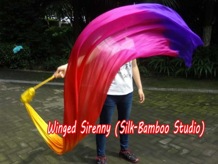 1 piece 250 cm (98") Glamor worship silk throw streamer