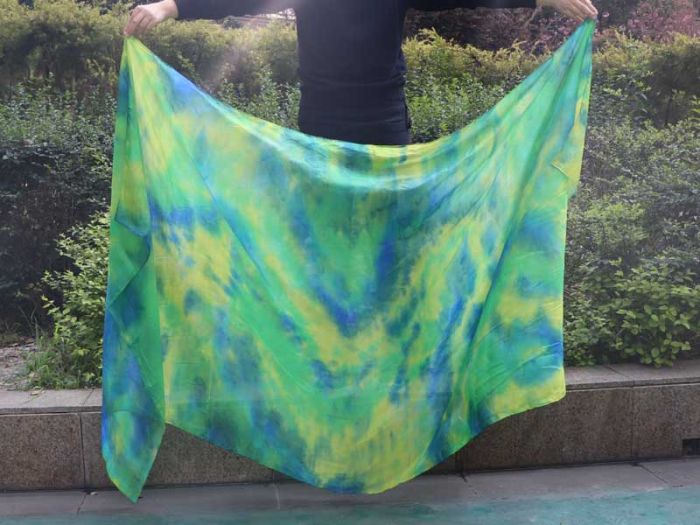 1 piece Breeze tie-dye 5 Mommes belly dance silk veil 