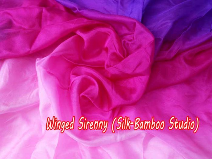 white-light pink-pink-purple silk fabric by yard