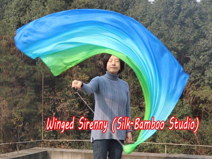 1 Piece Adventure 1.8m (70") dance silk veil poi