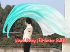 1 Piece peacock fading 2.3m (90") dance silk veil poi